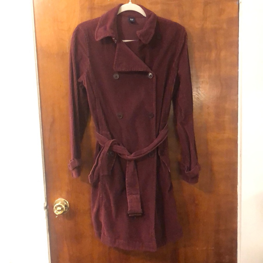Gap corduroy trench coat